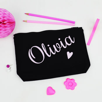 Personalised Black 'Name' Purse, 2 of 2