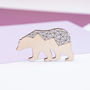 Geometric Polar Bear Brooch, thumbnail 3 of 5
