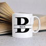 Personalised Initial And Name Mug – 10oz Glossy White, thumbnail 1 of 8