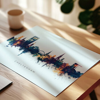 Cheltenham Skyline Cityscape Art Print, 10 of 12