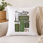 80th Birthday Gift For Gardeners Personalised Cushion, thumbnail 3 of 9