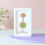 August Birth Flower Miniature Poppy Wall Art Gift, thumbnail 9 of 12