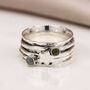 Personalised Sterling Silver Peridot Star Spinner Ring, thumbnail 2 of 9