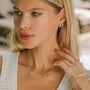 Medina Charm Gold Vermeil Blue Topaz Necklace, thumbnail 3 of 11