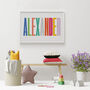 Personalised Typography Name Print 'Colour Love', thumbnail 9 of 10