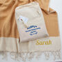 Personalised Soft Cotton Throw, Christmas Gift, thumbnail 2 of 12