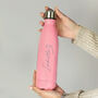 Personalised Kids Pink Water Bottle For Girls, thumbnail 2 of 3