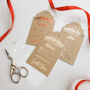 Personalised Foil North Pole Delivery Christmas Tags, thumbnail 3 of 5