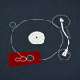 Turn Grey Organic Record Player T Shirt, thumbnail 3 of 7