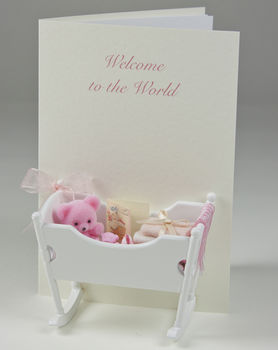 Welcome To The World Personalised Baby Card, 4 of 7