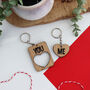 You And Me Heart Keyring Set For Valentine's Day, thumbnail 6 of 7