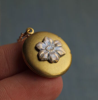 Forget Me Not Flower Locket, 2 of 10