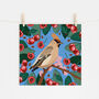 Waxwing And Cherries Print, thumbnail 2 of 2