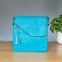 Cross Body Bag With Tassel In Teal, thumbnail 1 of 2