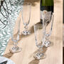 Set Of Four Istana Glass Champagne Flutes, thumbnail 1 of 7