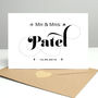 Personalised Wedding Card With Diamantes, thumbnail 5 of 9