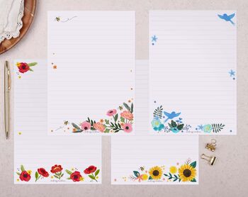 Bold Floral Writing Paper Gift Box Set, 2 of 4