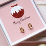 Christmas Tree Message Earring Pair, thumbnail 2 of 6