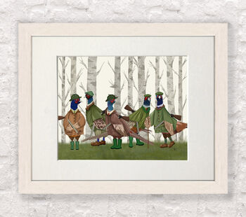 Pheasant Shooping Party Group No3 Art Print, 4 of 7