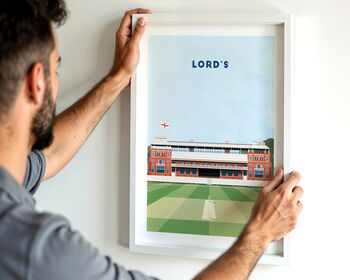 England Lord's Cricket Ground Art Print Personalised Gift, 2 of 6