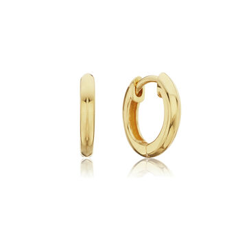 Gold Or Silver Extra Small Plain Huggie Hoop Earrings, 2 of 7