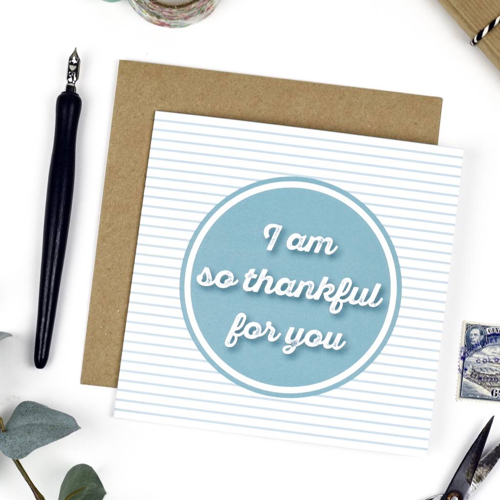 i am so thankful for you card by izzy pop