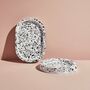 Small Terrazzo Round Or Oval Tray In White, thumbnail 2 of 4