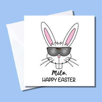 Personalised Happy Easter Bunny Card, 2 of 2
