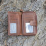 Personalised Woman's Trifold Leather Purse Rfid, thumbnail 2 of 12