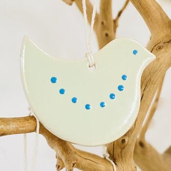 Porcelain Hanging Easter Chick Decoration, 2 of 7