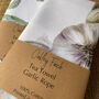 Garlic Rope Painting Cotton Tea Towel, thumbnail 4 of 5