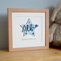 Wooden Star New Baby Name Print, thumbnail 1 of 3