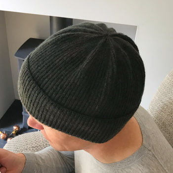 Men's Knitted Winter Beanie Hat, 5 of 8