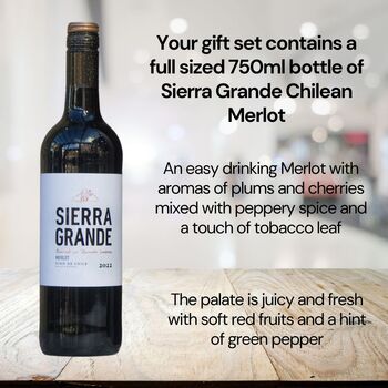 Vino Coco Personalised Mother's Day Red Wine And Truffles Gift Set, 2 of 9