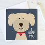 Funny Dog Love / Anniversary Card, thumbnail 1 of 4