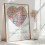 The Place We Said I Do Ordnance Survey Explorer Personalised Map Print Wedding Gift, thumbnail 1 of 12