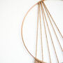 Modern Macrame Hoop Wall Hanging With Feathers, thumbnail 5 of 5