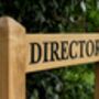 Bespoke Solid Oak Two Post Sign – Custom Font And Traditional Mortise Joinery, thumbnail 7 of 12