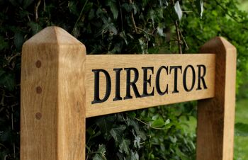 Bespoke Solid Oak Two Post Sign – Custom Font And Traditional Mortise Joinery, 7 of 12