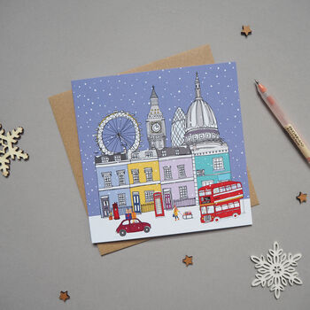 London Skyline Christmas Card, 2 of 3