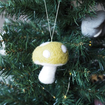 Mushroom Christmas Tree Decoration, 6 of 8