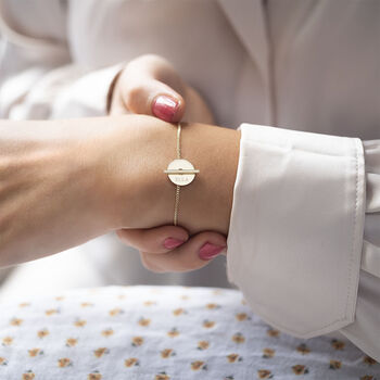 Personalised Martha Disc And Bar Bracelet, 2 of 12