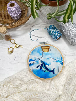Whale In A Bottle Embroidery Kit, 4 of 7