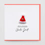 Personalised 'Father Christmas Hat' Card, thumbnail 2 of 3