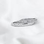 Adjustable Silver Plated Couple Promise Eternity Rings, thumbnail 1 of 6