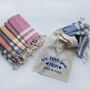 Personalised Soft Cotton Tea Towel And Tablecloth, thumbnail 3 of 11