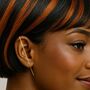Gold Plated Silver Minimalist Ear Cuff Earrings, thumbnail 2 of 8