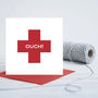 Get Well Soon Red Cross Card, thumbnail 2 of 3