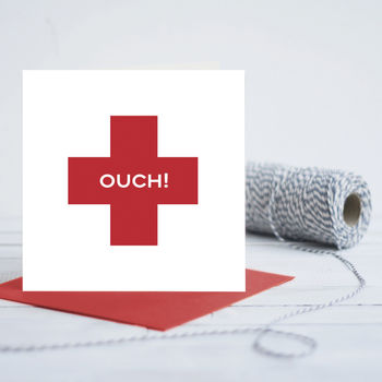 Get Well Soon Red Cross Card, 2 of 3