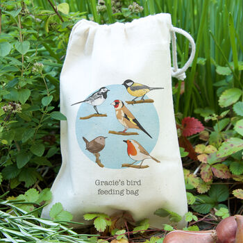 Personalised Feeder Bag With Wild Bird Seed, 2 of 3